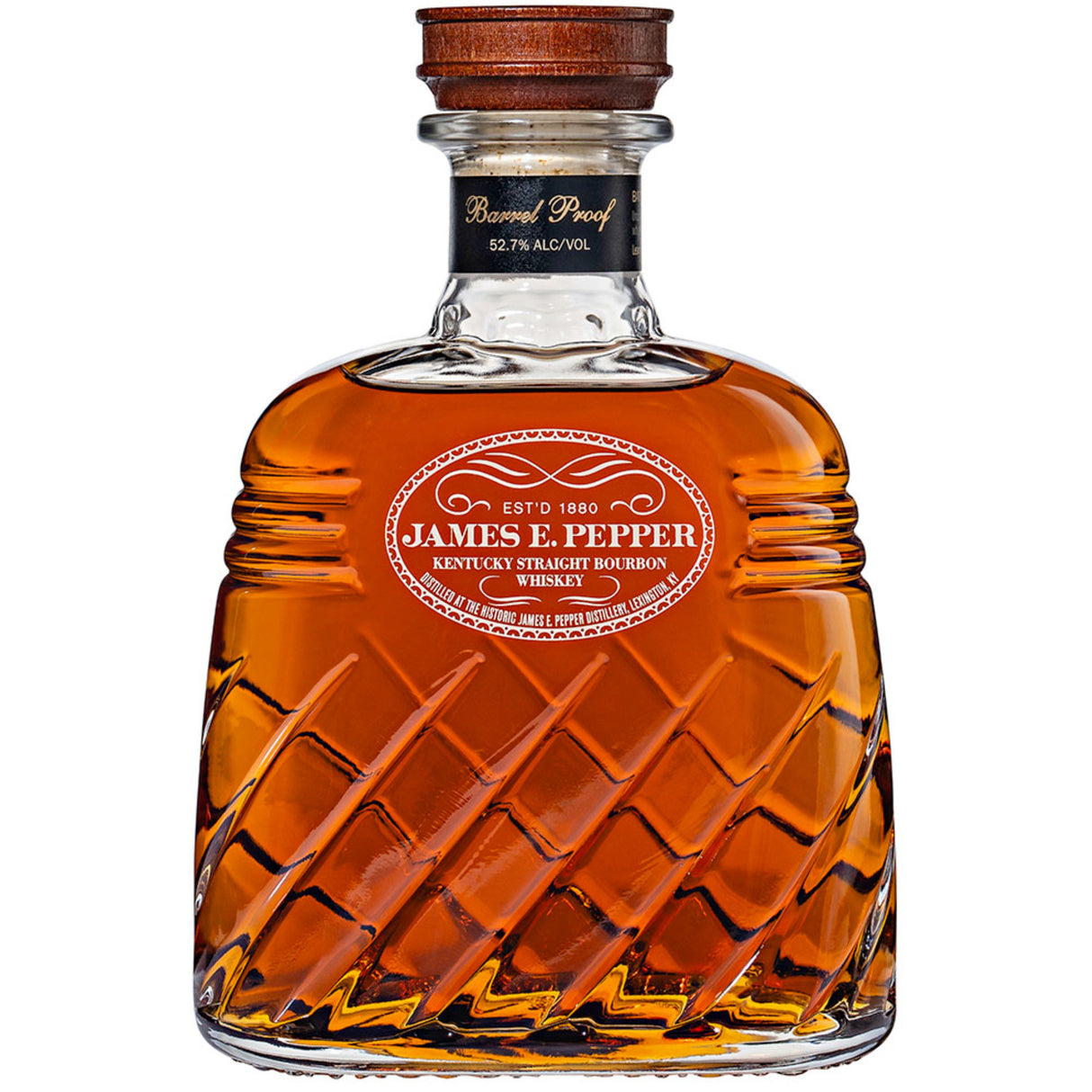 James E. Pepper Decanter Barrel Proof Kentucky Straight Bourbon Whiskey | Free Shipping on orders $400+