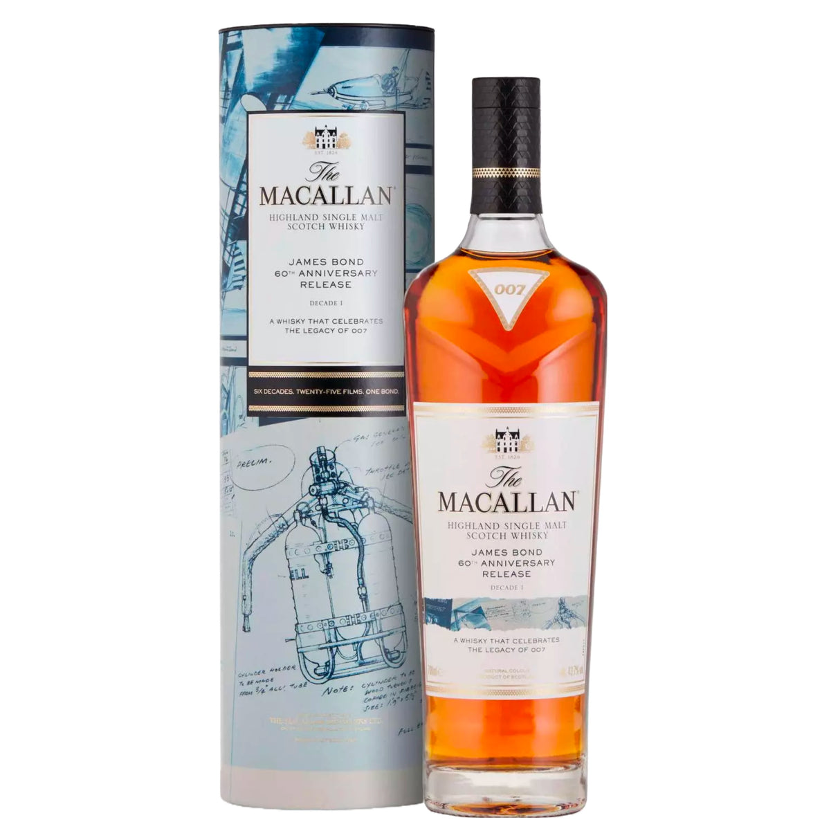 Macallan James Bond 60th Anniversary Release Highland Single Malt Scotch Whisky | Free Shipping on orders $400+
