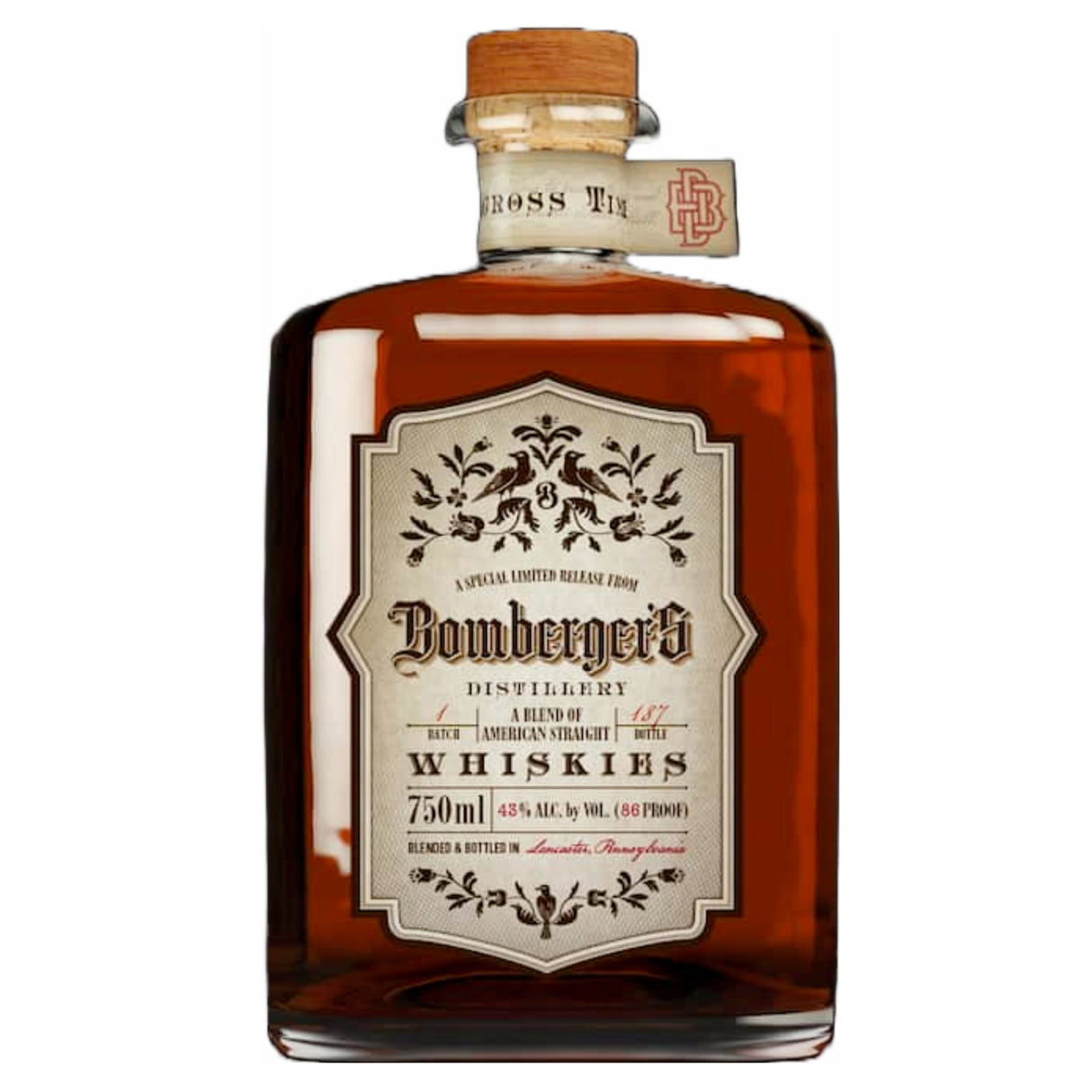 Bomberger's A Blend Of American Straight Whiskies Batch No. 3 | Free Shipping on orders $400+