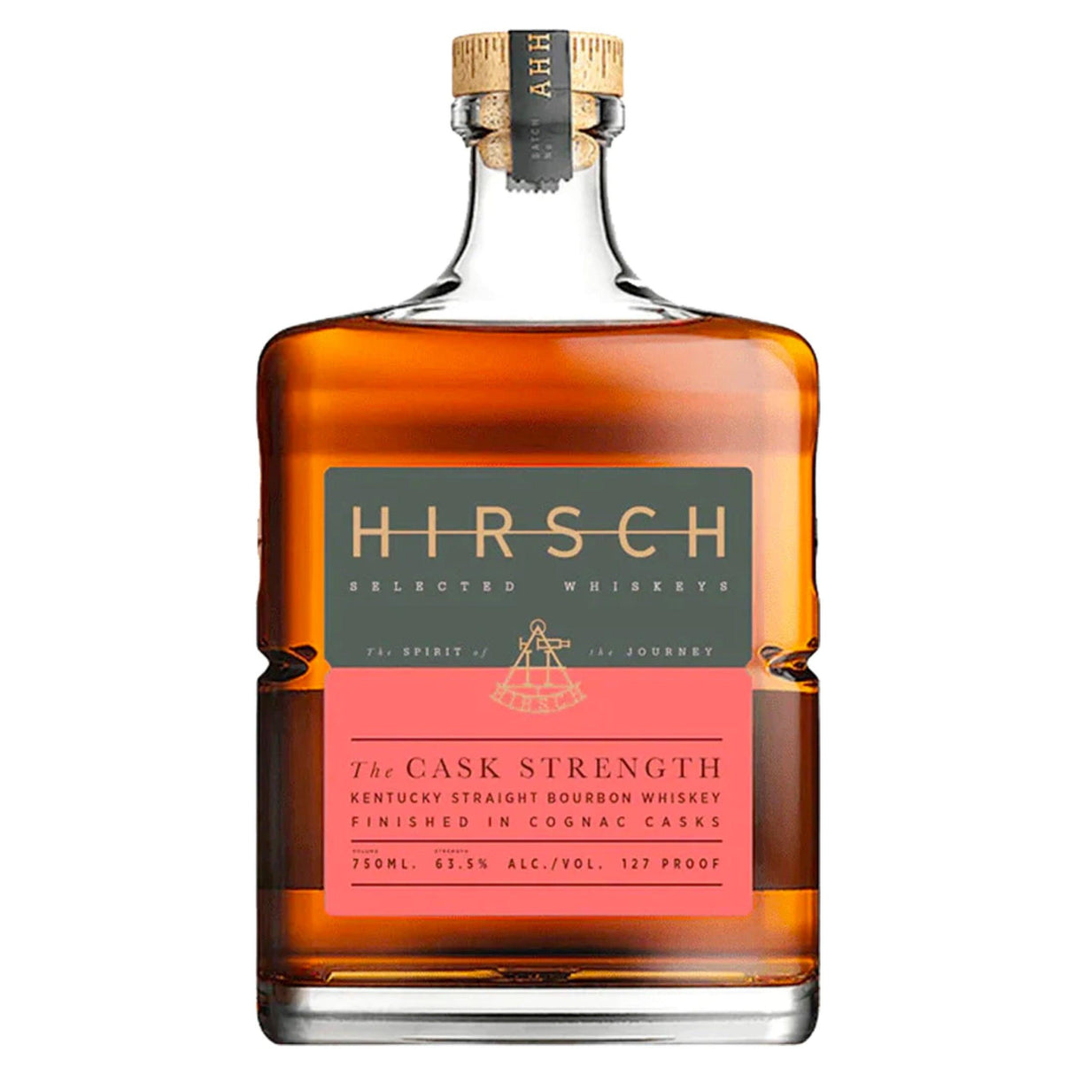 Hirsch Selection The Cask Strength Straight Bourbon Whiskey Finished in Cognac Cask | Free Shipping on orders $400+