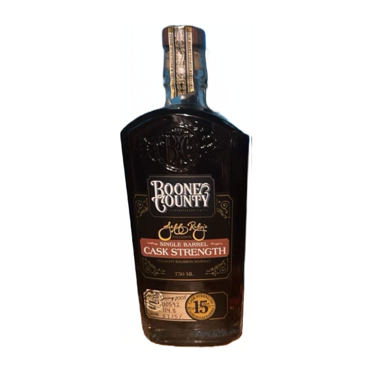 Boone County 15 Years Old Single Barrel Bourbon Whiskey | Free Shipping on orders $400+