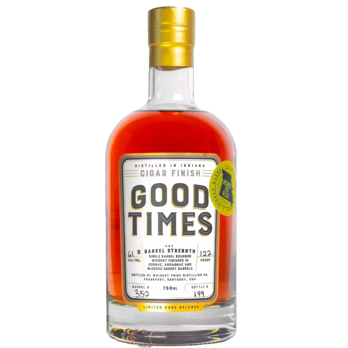 Good Times Cigar Barrel Strength Single Barrel Bourbon | Free Shipping on orders $400+