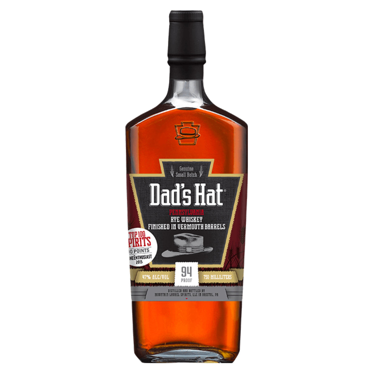 Dad's Hat Pennsylvania Rye Whiskey Vermouth Cask Finished | Free Shipping on orders $400+