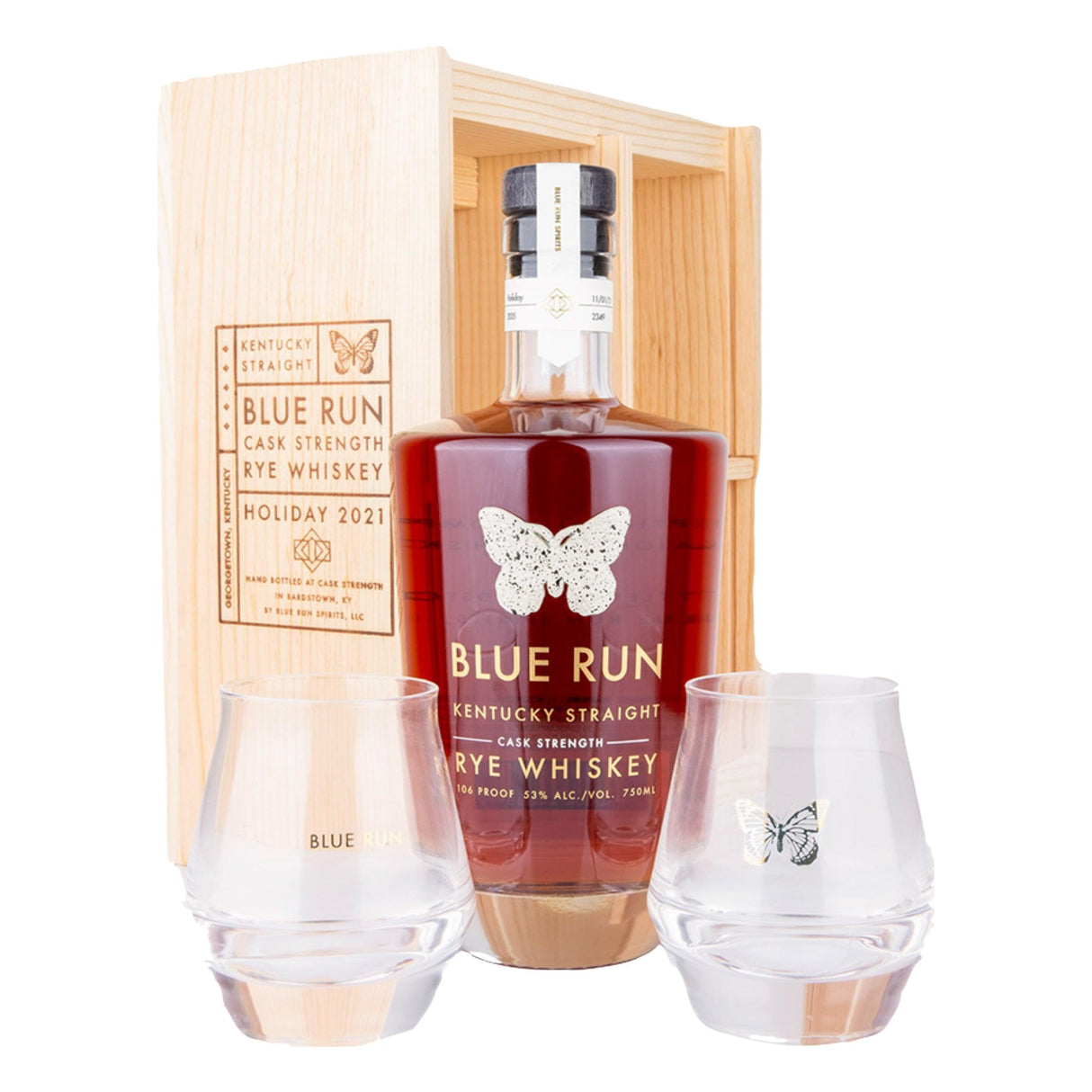 Blue Run Holiday Cask Strength Rye Gift Set | Free Shipping on orders $400+
