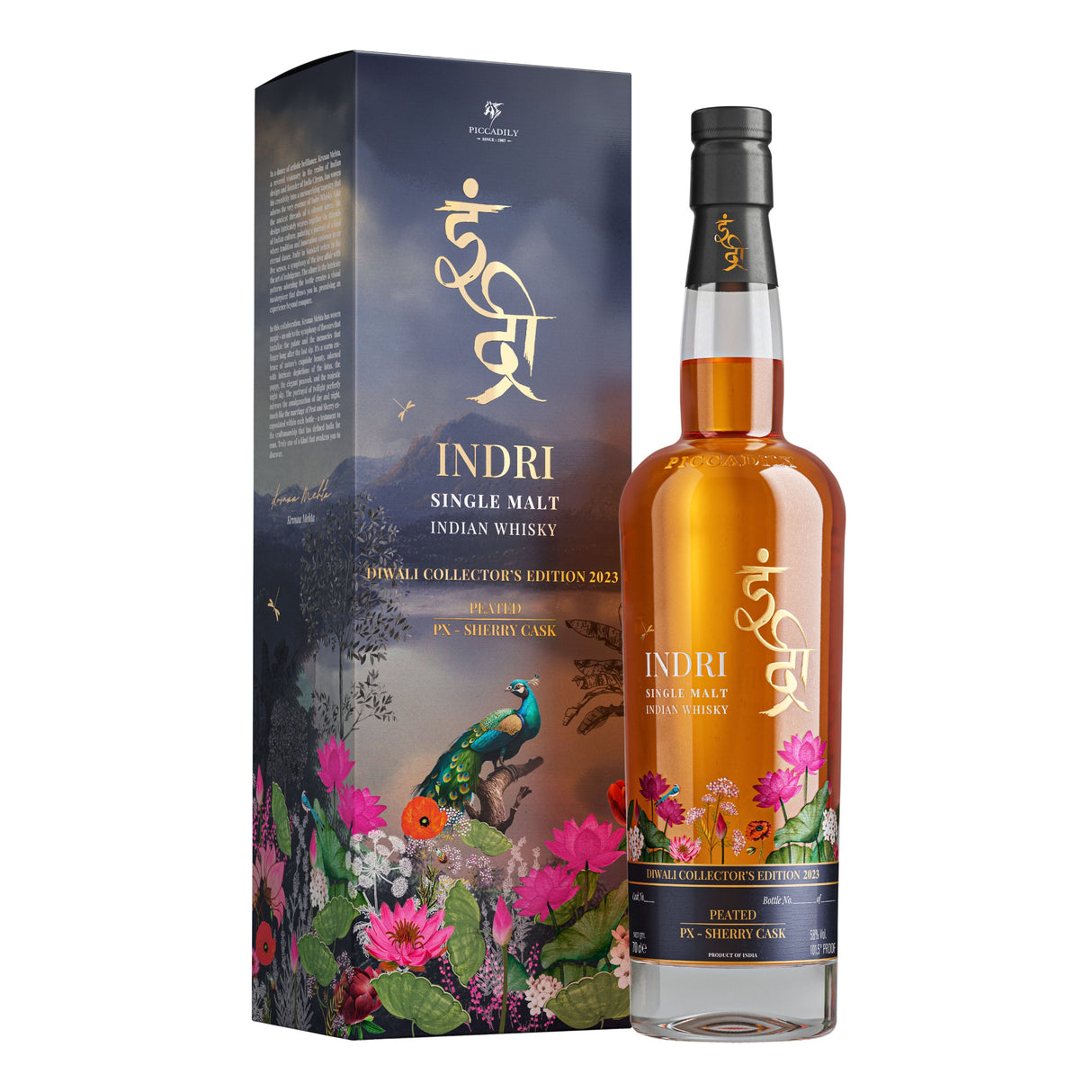 Indri Diwali Collectors's Edition Single Malt Indian Whisky | Free Shipping on orders $400+