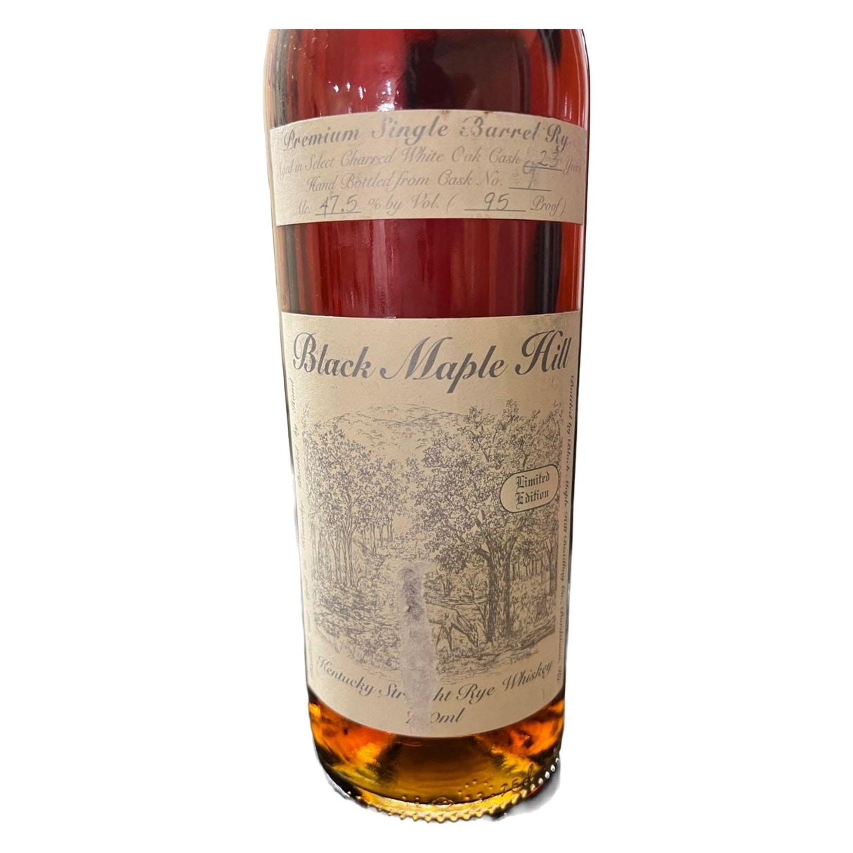 Black Maple Hill Single Barrel 23 Year Rye Whiskey | Free Shipping on orders $400+