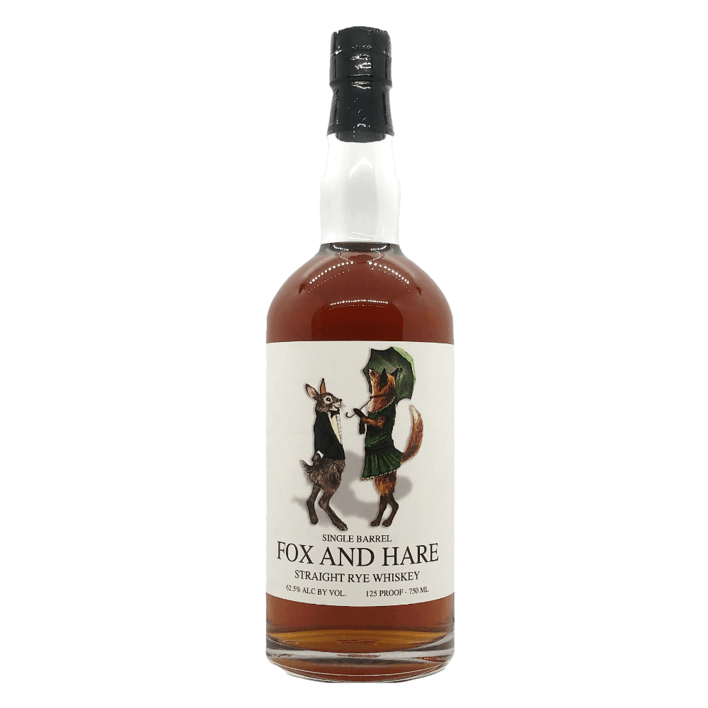 Taconic Distillery Fox and Hare Single Barrel Straight Rye Whiskey | Free Shipping on orders $400+