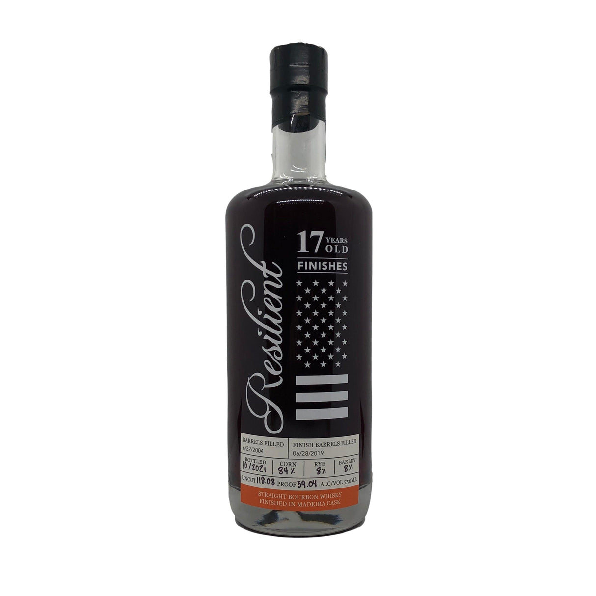 Resilient 17 Years Straight Bourbon Whiskey Finishes in Madeira Barrel | Free Shipping on orders $400+