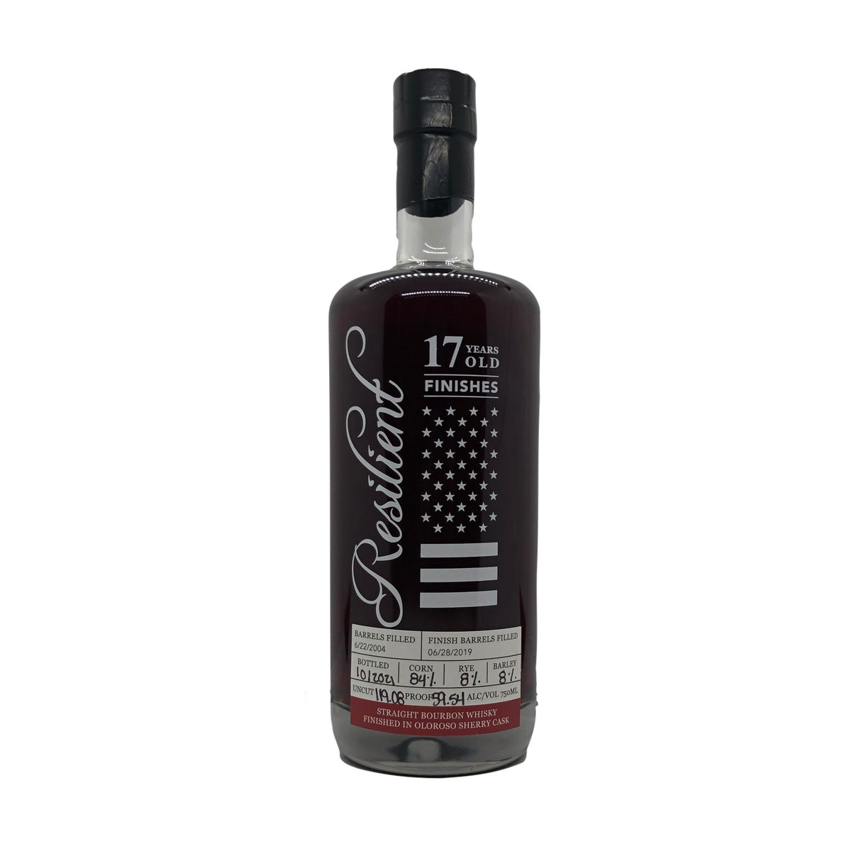 Resilient 17 Years Straight Bourbon Whiskey Finishes in Oloroso Sherry Butt | Free Shipping on orders $400+