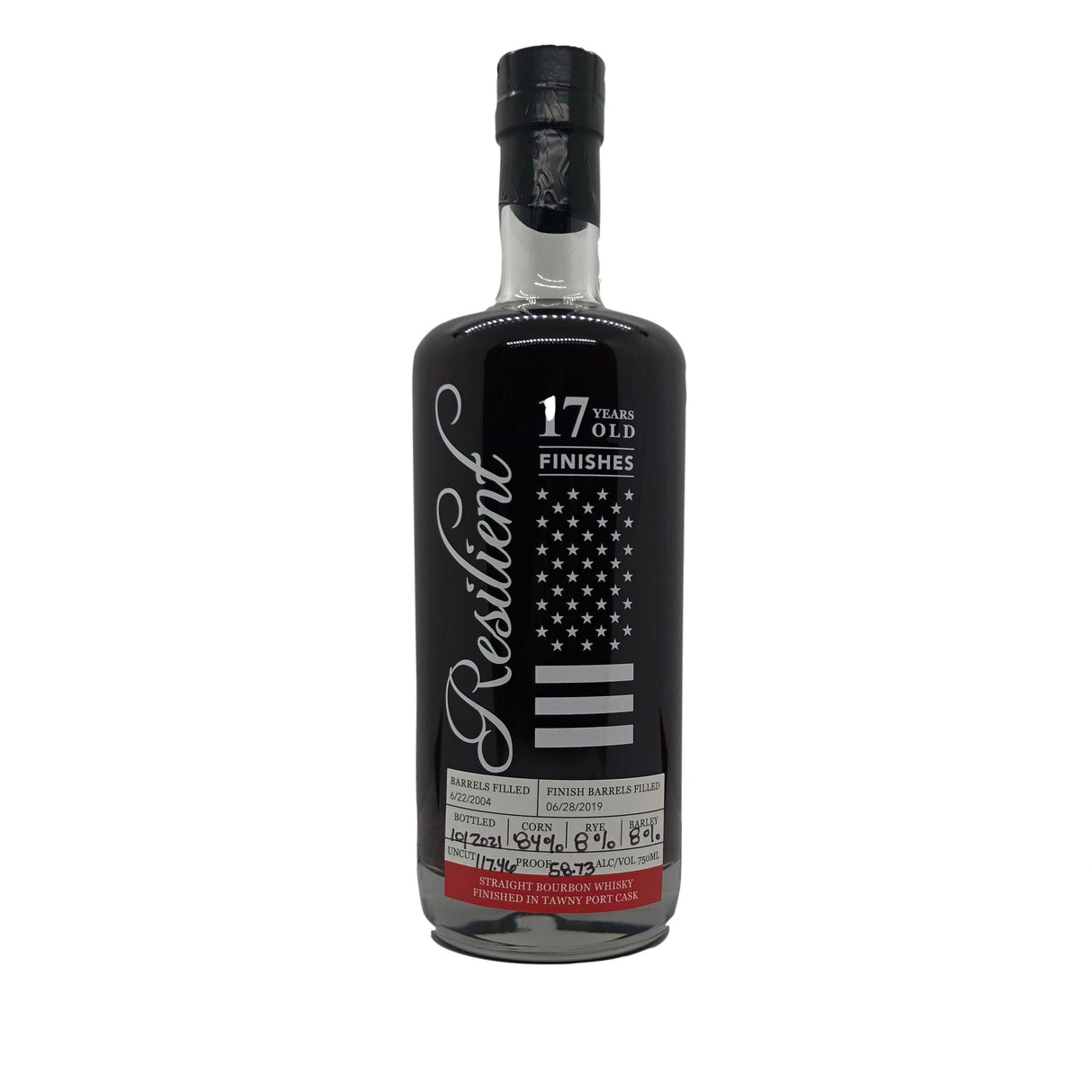 Resilient 17 Years Straight Bourbon Whiskey Finishes in Tawny Port | Free Shipping on orders $400+