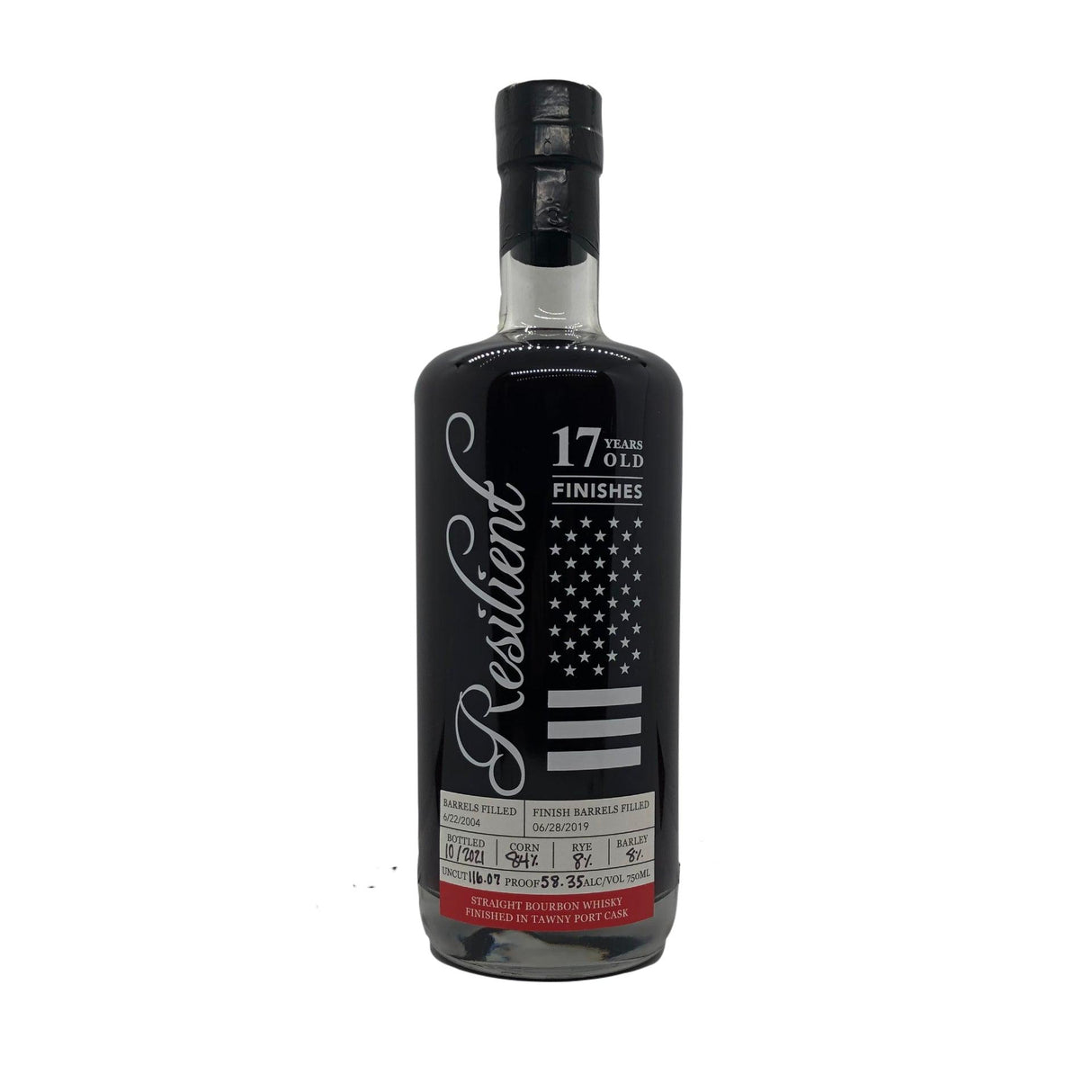Resilient 17 Years Straight Bourbon Whiskey Finishes in Tawny Port | Free Shipping on orders $400+
