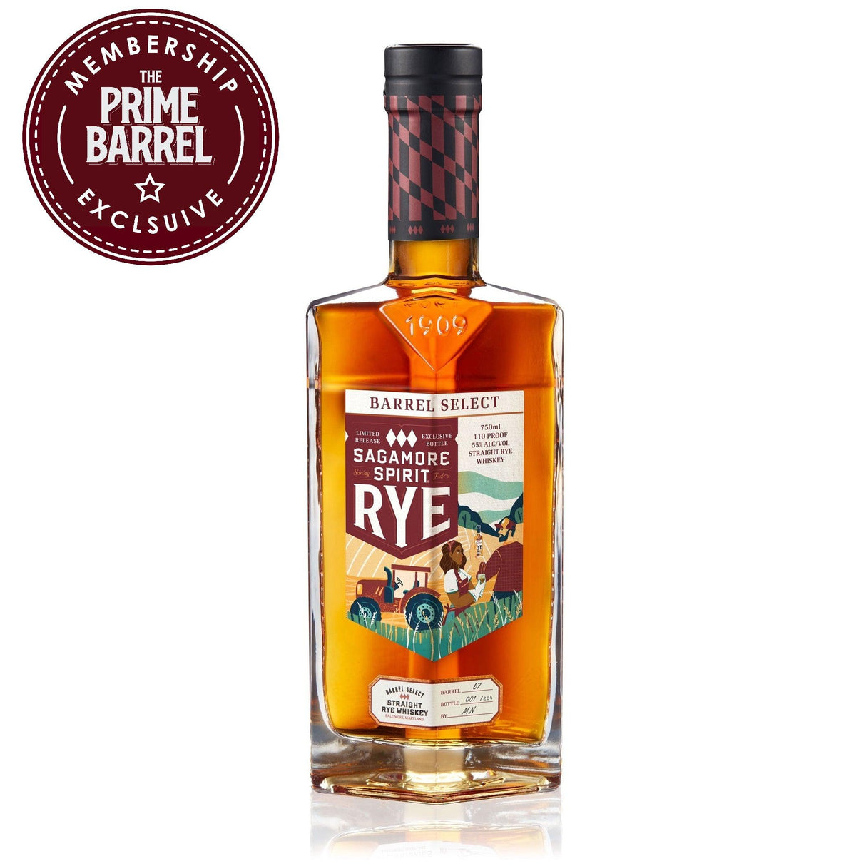 Sagamore 8 Year Old “The First” Prime Barrel Exclusive Single Barrel Rye Whiskey | Free Shipping on orders $400+