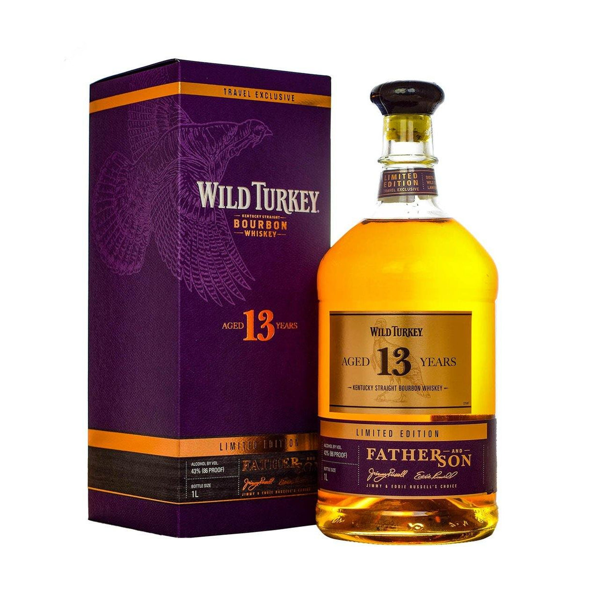 Wild Turkey Father & Son 13 Year Old Limited Edition Kentucky Straight Bourbon Whiskey | Free Shipping on orders $400+