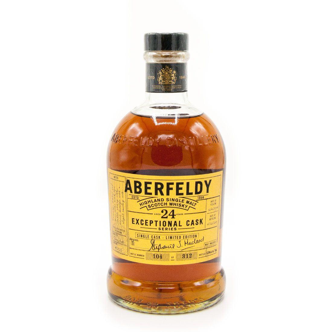Aberfeldy Exceptional Cask Series 24 Years Highland Single Malt Scotch Whisky | Free Shipping on orders $400+