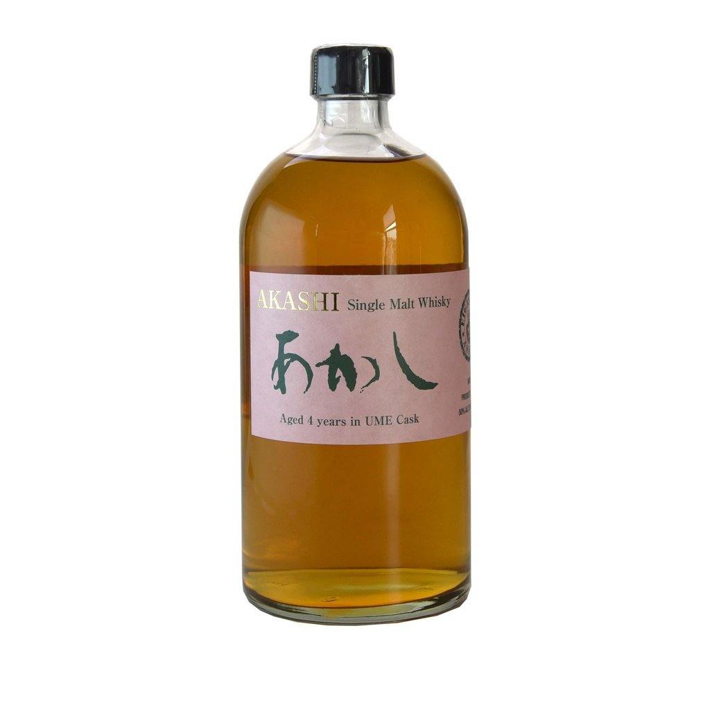 Akashi 4 Years Ume Cask Single Malt Whisky | Free Shipping on orders $400+