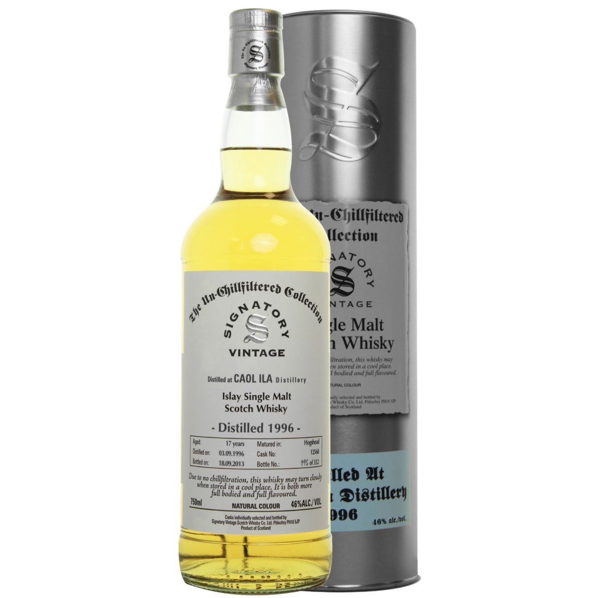 Caol Ila Hogshead 17 yrs Islay Unchillfiltered Signatory Single Malt Scotch Whisky | Free Shipping on orders $400+