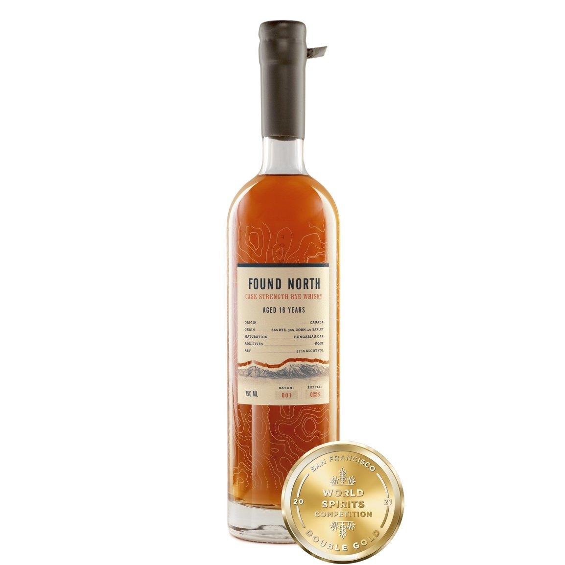 Found North 16 Years Old Cask Strength Rye Whisky Batch 001 | Free Shipping on orders $400+