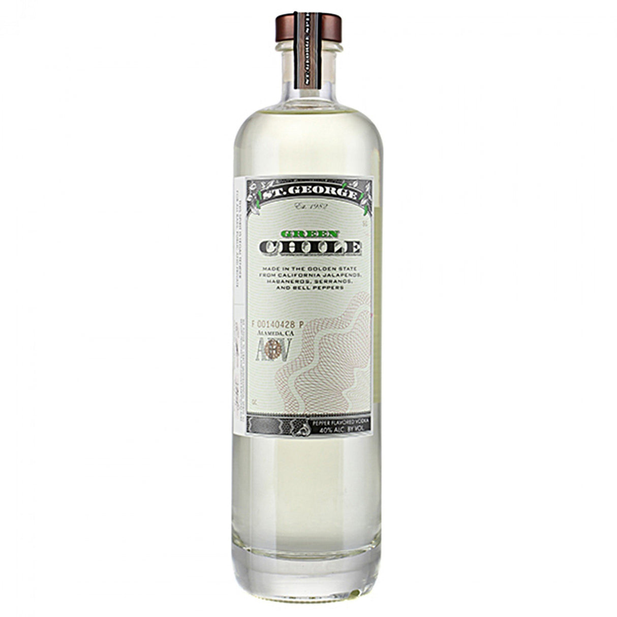 St. George Spirits Green Chile Vodka | Free Shipping on orders $400+