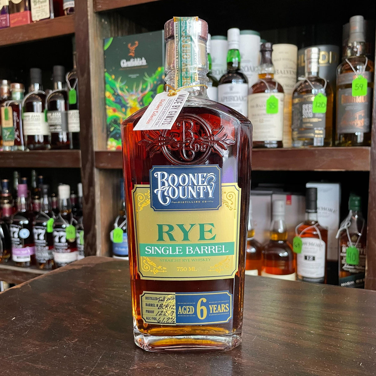 Boone County Distilling Co. 6 Years Cask Strength Single Barrel Straight Rye Whiskey | Free Shipping on orders $400+