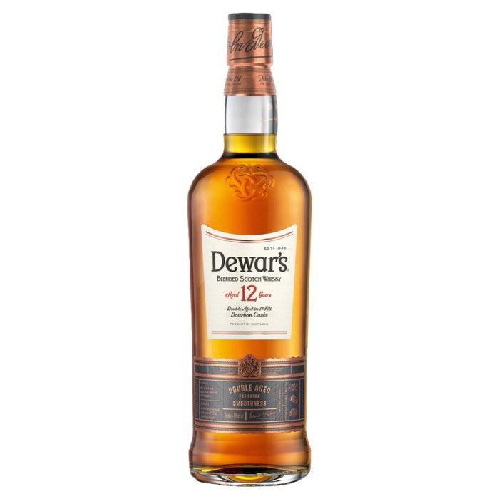 Dewar's 12 Years Double Aged in 1st Fill Bourbon Casks Blended Scotch Whisky | Free Shipping on orders $400+