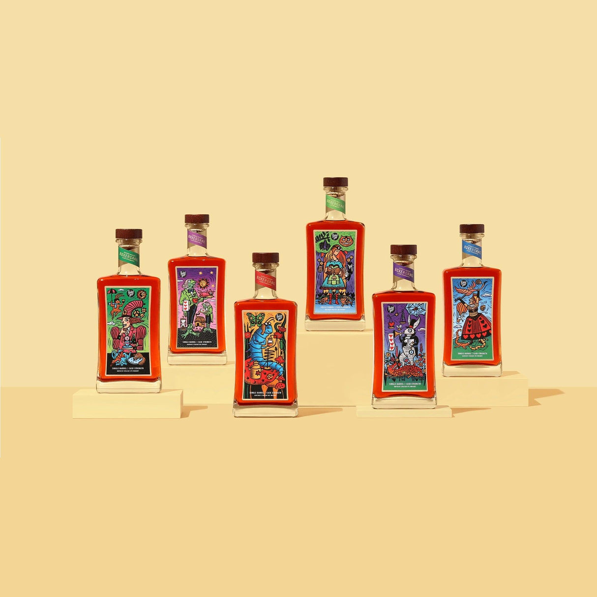 Rabbit Hole Boxergrail 2021 Single Barrel Cask Strength Kentucky Straight Rye Set (6 bottles) | Free Shipping on orders $400+