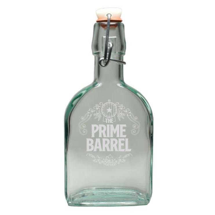 The Prime Barrel Vintage Glass Flask | Free Shipping on orders $400+