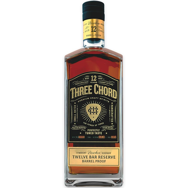 Three Chord 12 Year Old Twelve Bar Reserve Straight Bourbon Whiskey | Free Shipping on orders $400+