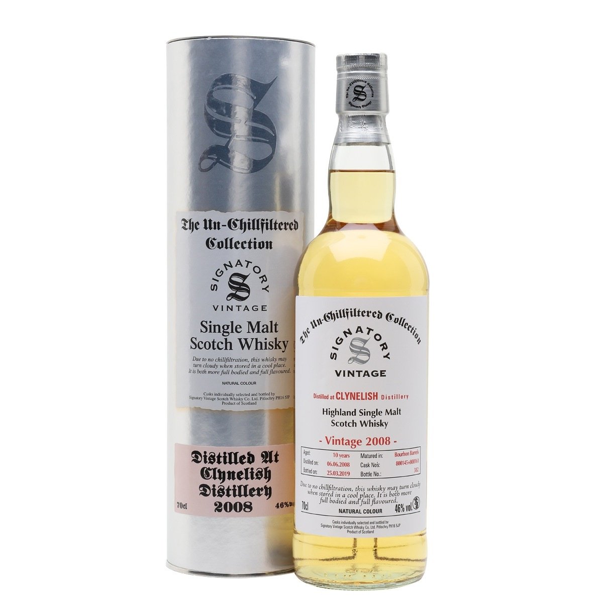 Clynelish 11 yrs Unchillfiltered Signatory Single Malt Scotch Whisky | Free Shipping on orders $400+