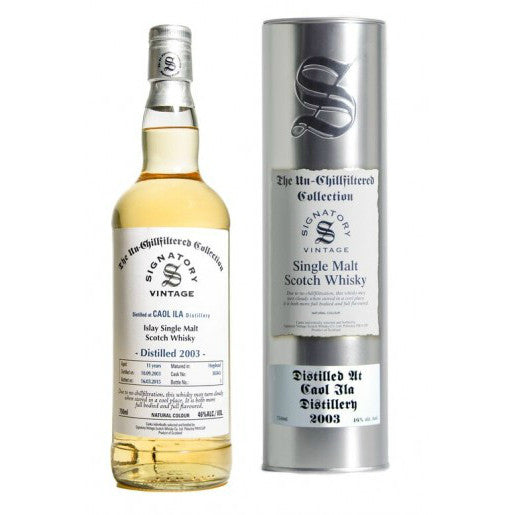 Caol Ila 11 yrs Hogshead Unchillfiltered Signatory Single Malt Scotch Whisky | Free Shipping on orders $400+