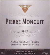 Champagne Pierre Moncuit Grand Cru Extra Brut Blanc de Blancs | Free Shipping on orders $400+