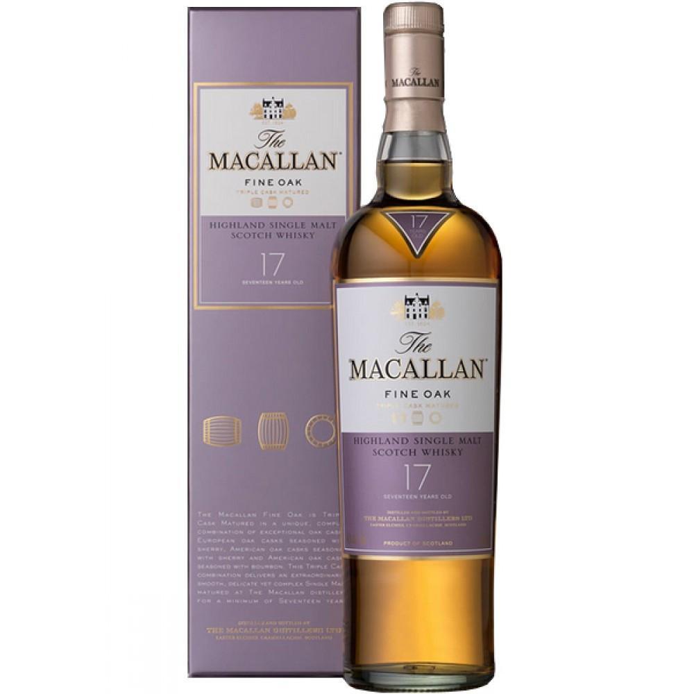 Macallan 17 Year Old Fine Oak Highland Single Malt Scotch Whisky | Free Shipping on orders $400+