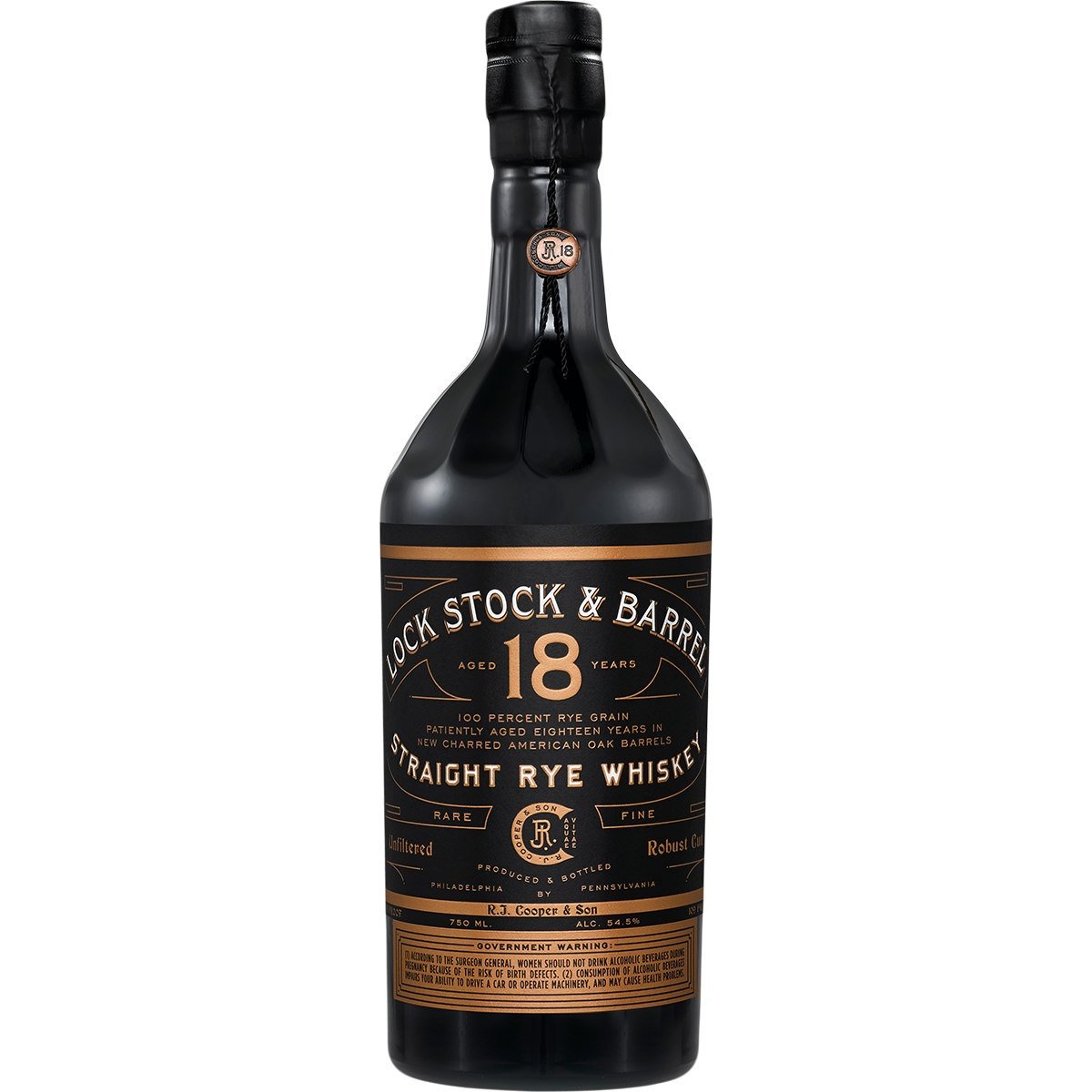 Lock Stock & Barrel 18 Year Straight Rye Whiskey | Free Shipping on orders $400+