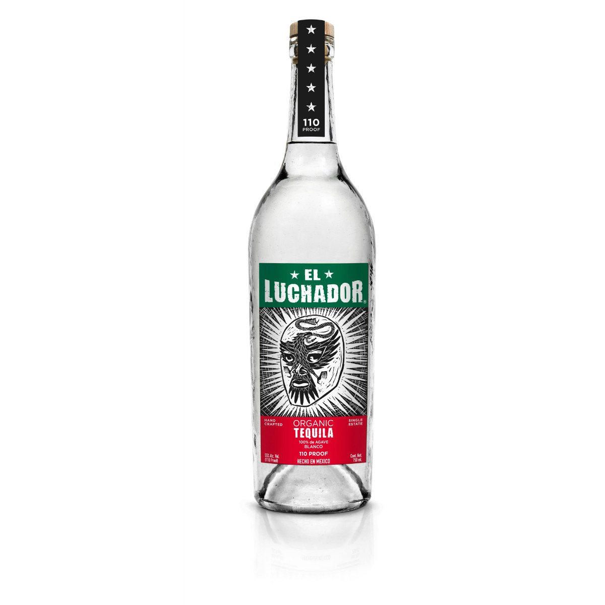 El Luchador Organic Tequila Blanco 110 Proof | Free Shipping on orders $400+