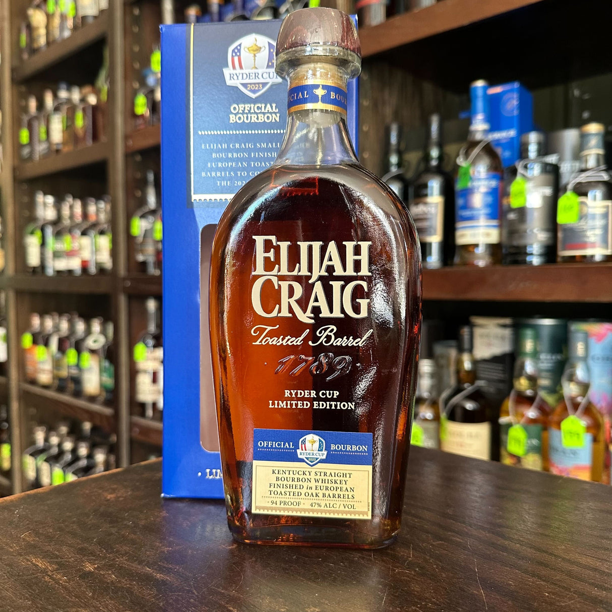 Elijah Craig Ryder Cup Limited Edition Toasted Barrel Straight Bourbon Whiskey | Free Shipping on orders $400+