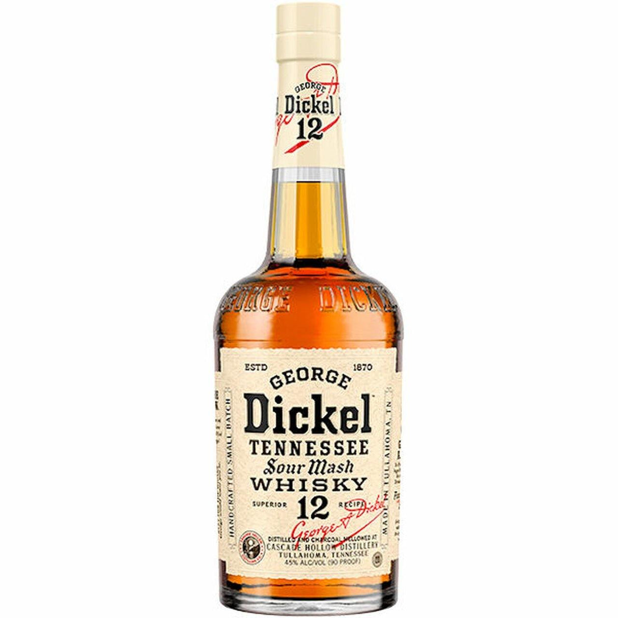 George Dickel "Recipe No. 12" Tennessee Sour Mash Whisky | Free Shipping on orders $400+