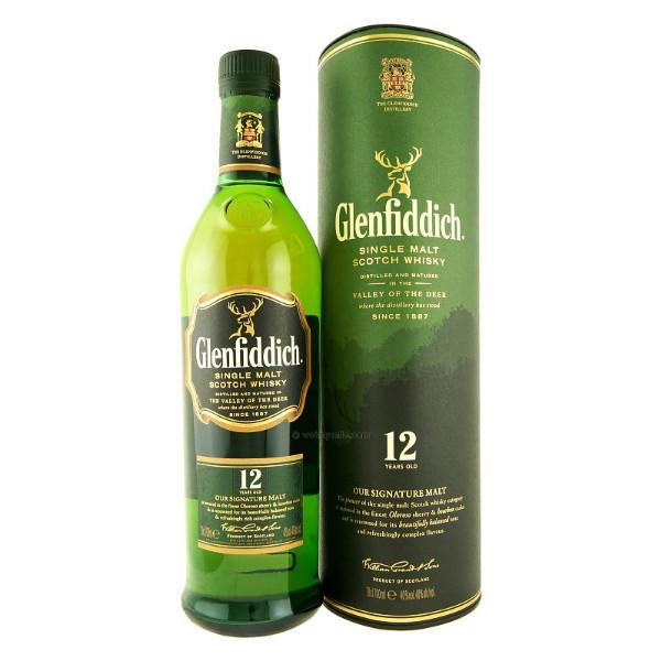 Glenfiddich 12 Year Old Single Malt Scotch Whisky | Free Shipping on orders $400+