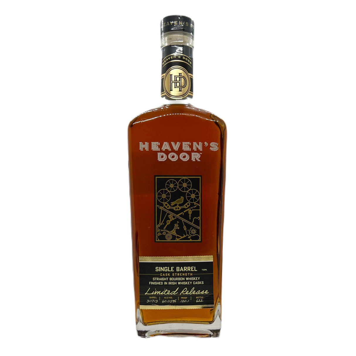 Heaven's Door Limited Release Single Barrel Cask Strength Straight Bourbon Whiskey Finished in Irish Whiskey Casks | Free Shipping on orders $400+