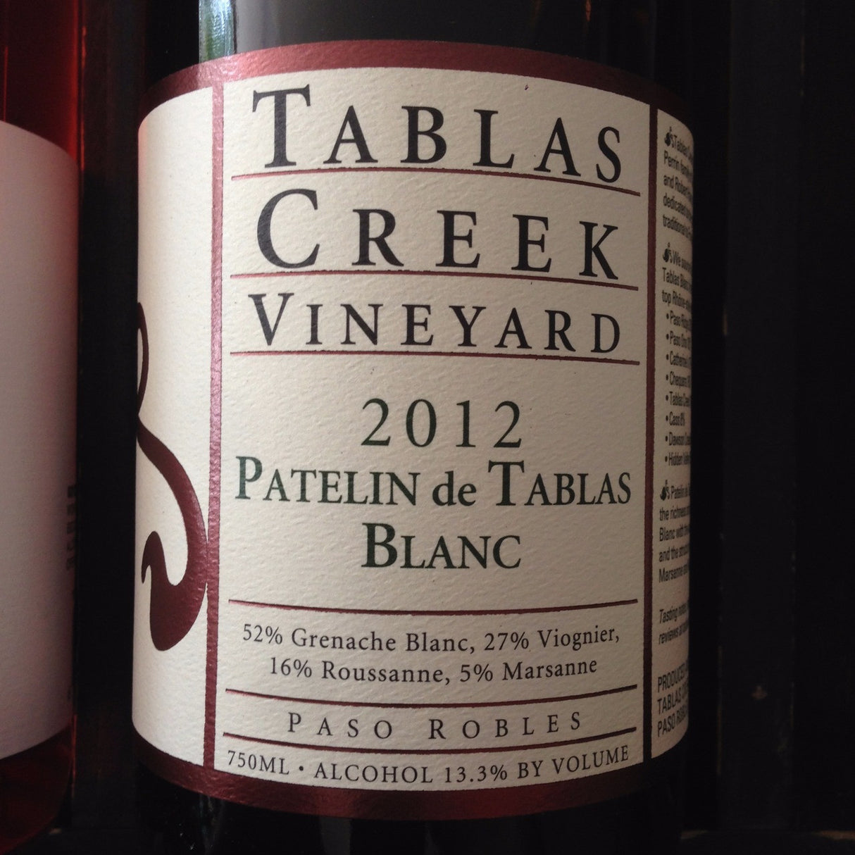 Tablas Creek Vineyard Patelin de Tablas Blanc | Free Shipping on orders $400+