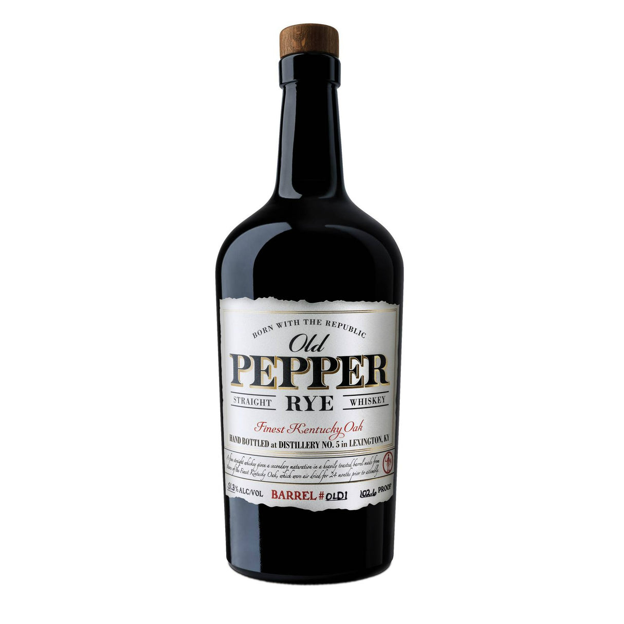 Old Pepper Distillery "Finest Kentucky Oak" Straight Rye Whiskey | Free Shipping on orders $400+
