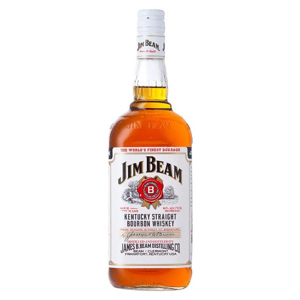 Jim Beam White Label Bourbon Whiskey | Free Shipping on orders $400+