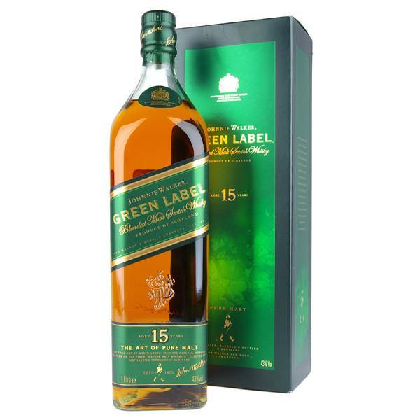 Johnnie Walker Green Label 15 Year Old Scotch Whisky | Free Shipping on orders $400+