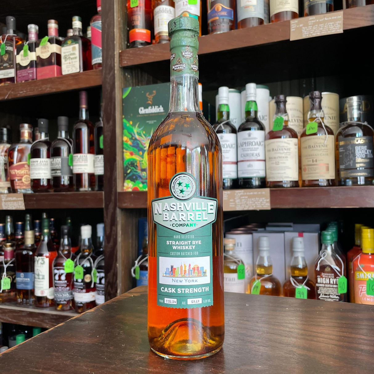 Nashville Barrel Company "New York" Cask Strength Straight Rye Whiskey | Free Shipping on orders $400+