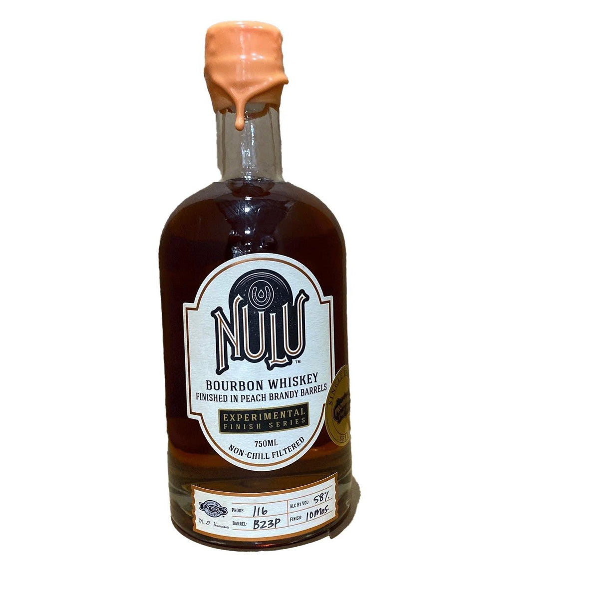 NULU 5 Years Sigle Barrel Bourbon Whiskey Peach Brandy Finish | Free Shipping on orders $400+