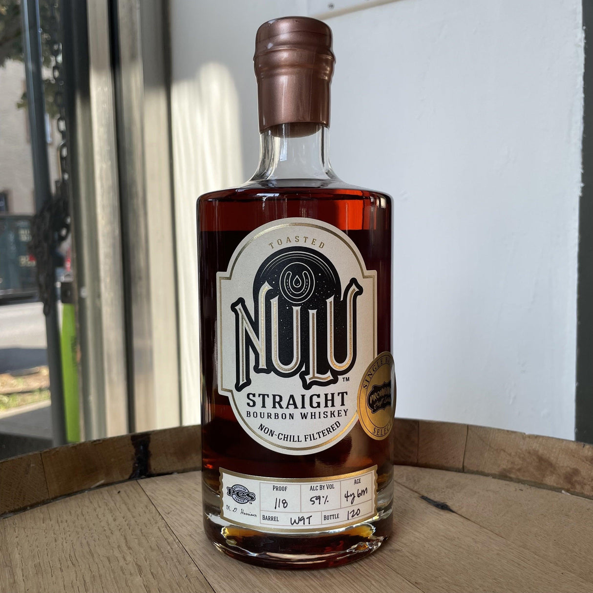 NULU Toasted 5 Years Wheated Single Barrel Straight Bourbon Whiskey | Free Shipping on orders $400+