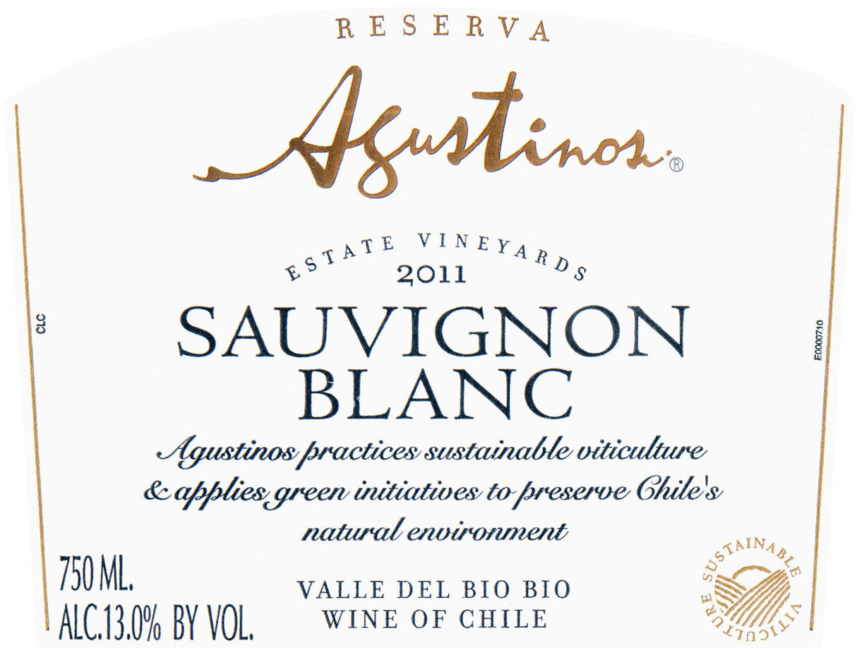 Agustinos Bio Bio Valley Sauvignon Blanc | Free Shipping on orders $400+