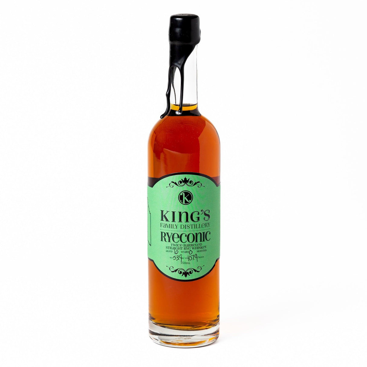 King's Family Distillery 6 Years Old RyeConic Double Oaked Rye Whiskey | Free Shipping on orders $400+