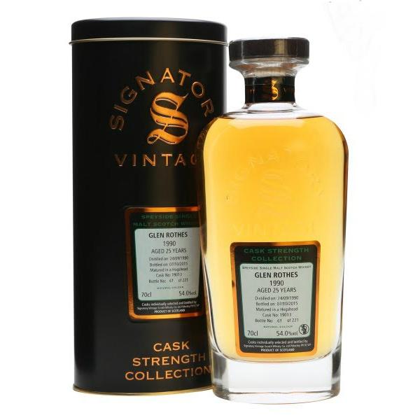 Glen Rothes 20 yrs Speyside Cask Strength Signatory Single Malt Scotch Whisky | Free Shipping on orders $400+