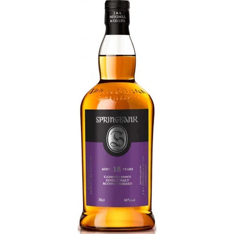 Springbank 18 Year Old Single Malt Scotch Whisky - De Wine Spot | DWS - Drams/Whiskey, Wines, Sake