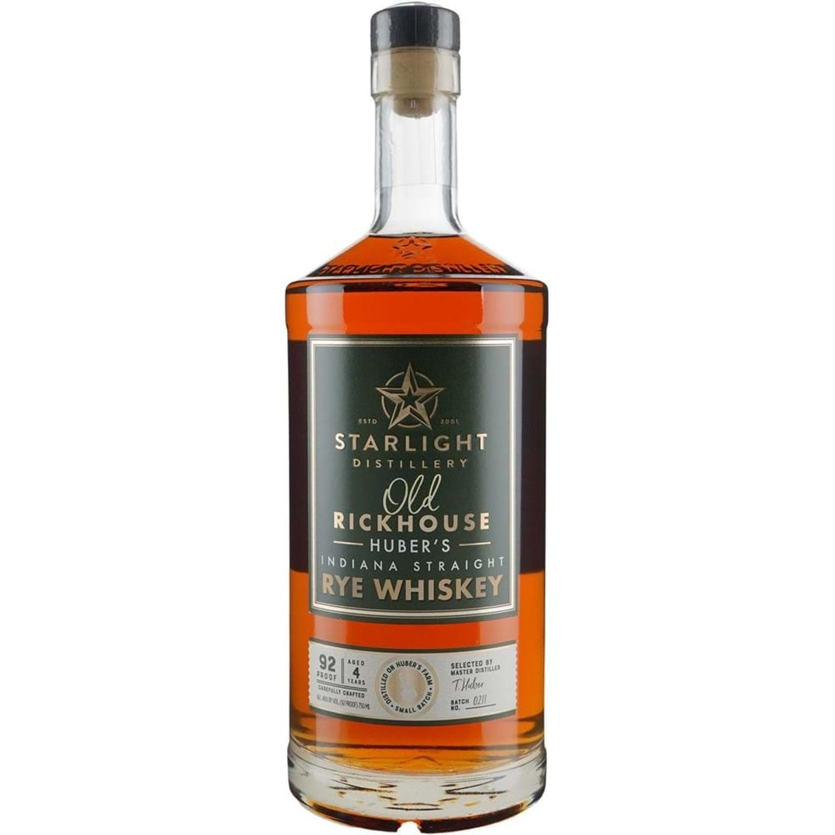Starlight Distillery Old Rickhouse Indiana Straight Rye Whiskey | Free Shipping on orders $400+