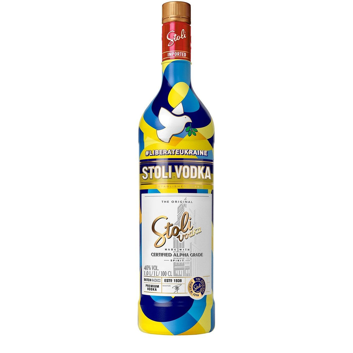 Stoli Limited Edition Ukrainian Relief Vodka | Free Shipping on orders $400+